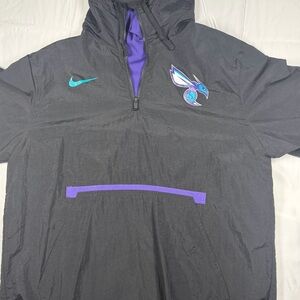 Charlotte Hornets NBA Starter Jacket Black Retro Size Large